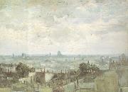 View of the Roofs of Paris (nn04) Vincent Van Gogh